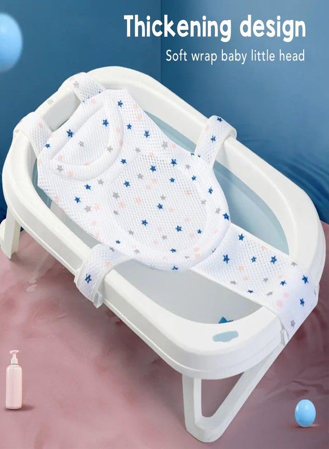 shenruifa Baby Bath Seat Support Non Slip Universal Detachable Net Bathtub Sling Shower Mesh (White) - Image 4